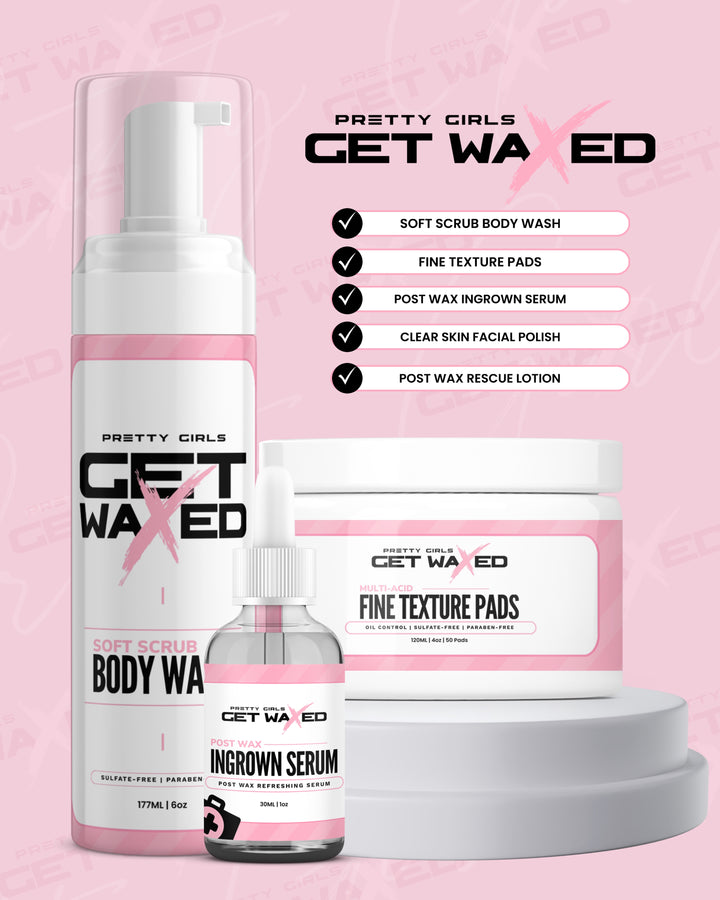 Exfoliating Body Wash with Jojoba Beads | Soft Scrub Body Wash | Pretty Girls Get Waxed